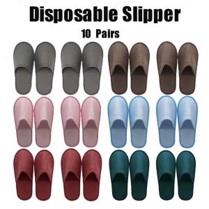 10 Pairs Disposable Non-Slip Slippers