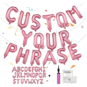 Custom A-Z Multi-colored Letter Balloons