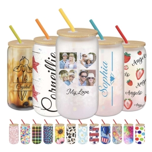 Personalized 16oz Glass Tumbler