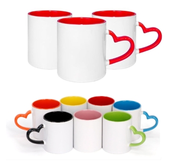 Heart Handle Ceramic Cups