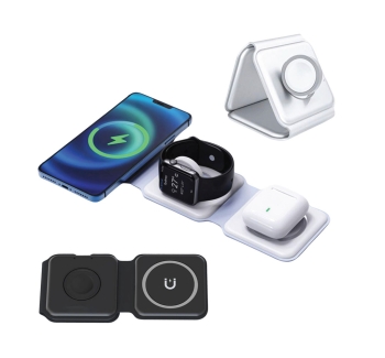 3-in-1 Foldable Travel Charging Station