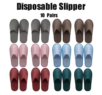 10 Pairs Disposable Non-Slip Slippers