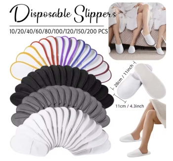 Multicolor Disposable Guest Slippers