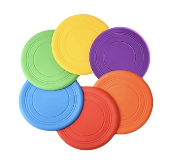 Colorful Outdoor Soft Silicone Flying Discs