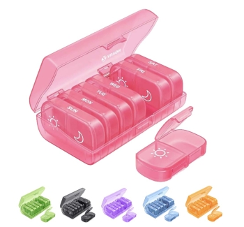 7-Day 2-Times-Daily Pill Organizer