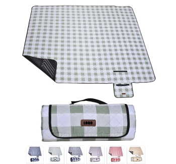 Waterproof Gingham Picnic Blanket