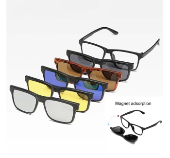 Magnetic Clip-On Polarized Sunglasses
