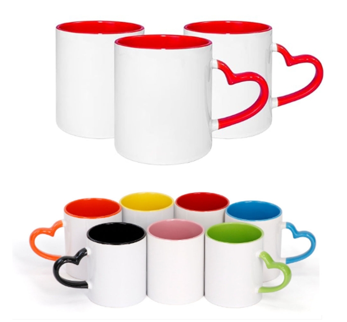 Heart Handle Ceramic Cups