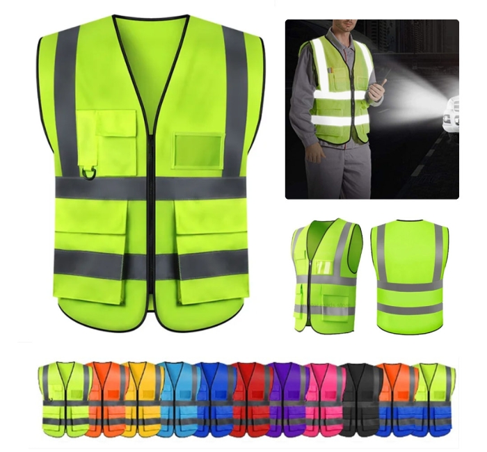 Multi-pocket Reflective Safety Vest