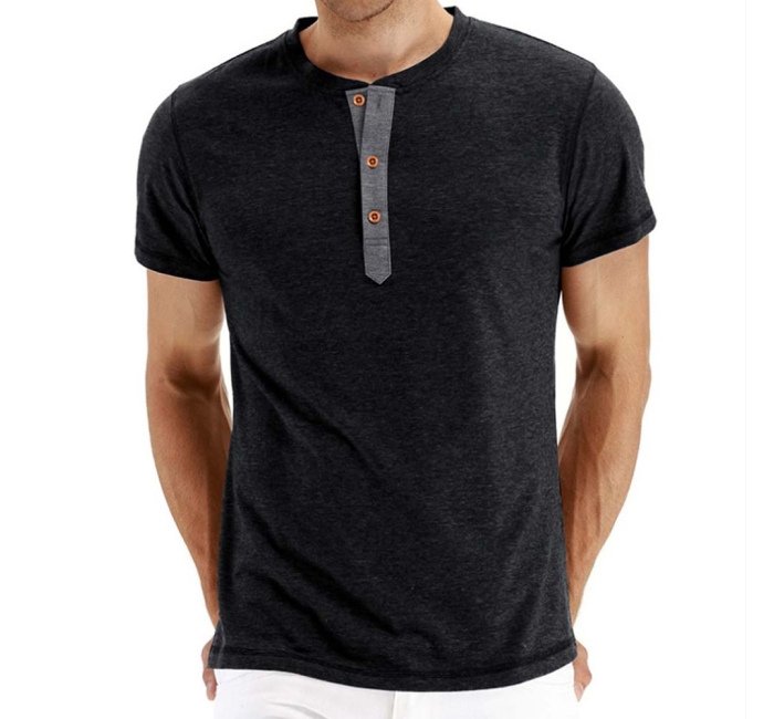 Men's Henley Shirts Short Sleeve