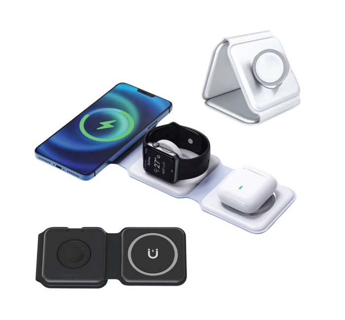 3-in-1 Foldable Travel Charging Station