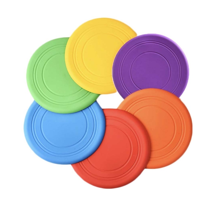 Colorful Outdoor Soft Silicone Flying Discs