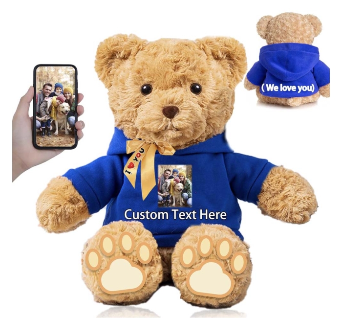 Custom Text/Photo Teddy Bear