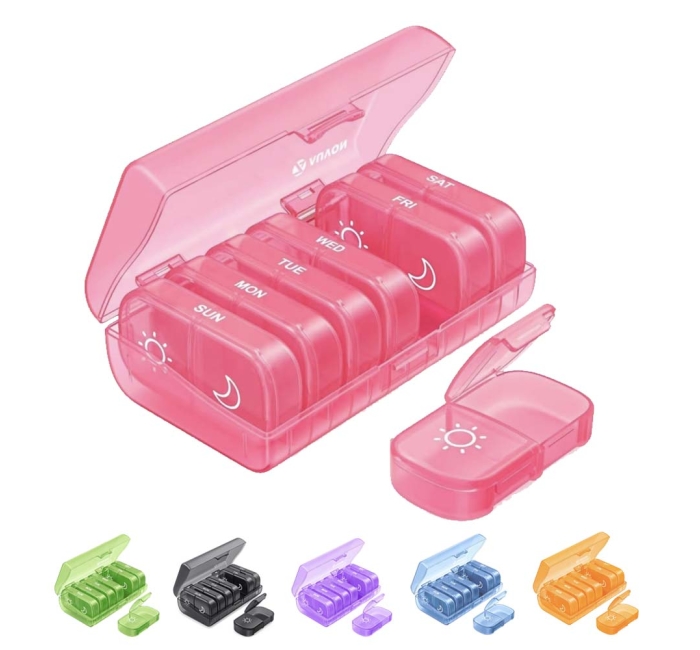 7-Day 2-Times-Daily Pill Organizer