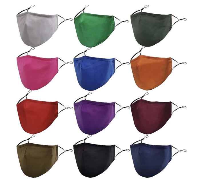 Washable Reusable Cloth Face Masks