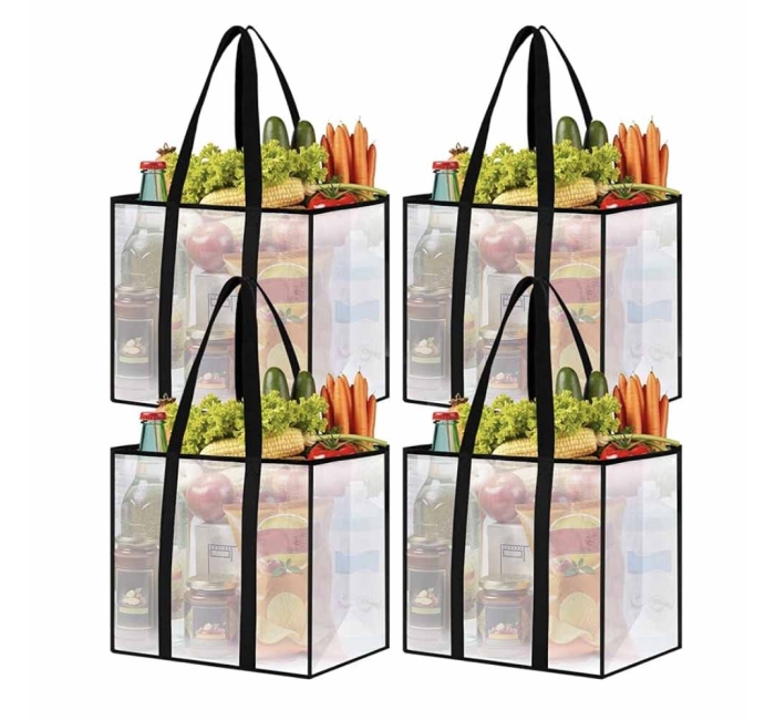 Heavy-Duty Foldable Reusable Grocery Bags