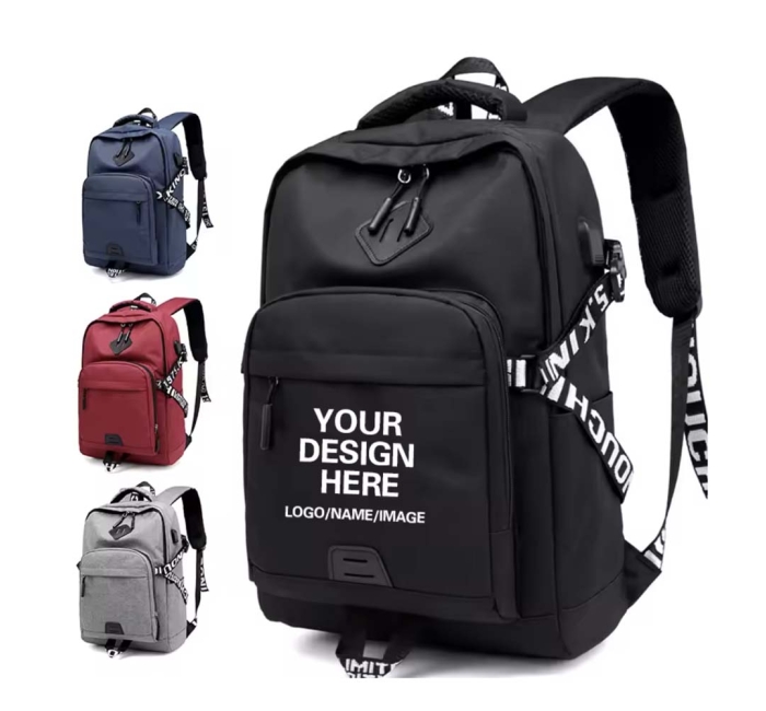 Custom Large Nylon Laptop Backpack