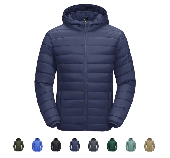 Men's Lightweight Hooded Puffer Jacket