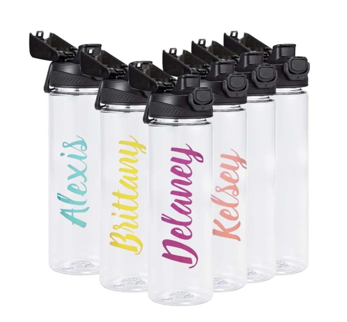 24oz Reusable Plastic Water Bottle