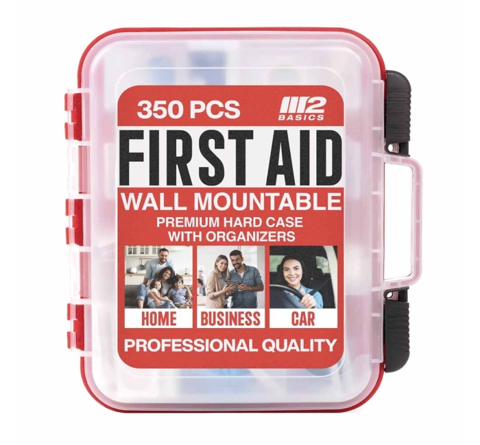 Dual-Layer Wall-Mountable First Aid Kit