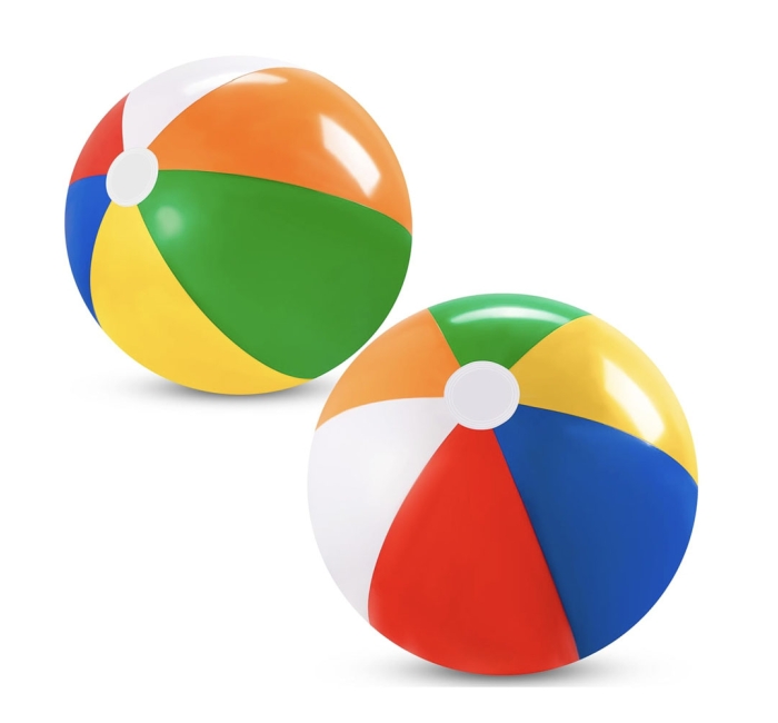 Rainbow Inflatable Beach Balls